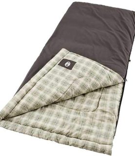 Heritage Big & Tall Cold-Weather Sleeping Bag - 10F Camping for Adults, Comfortable & Warm Flannel for Outdoor Use, Fits Adults up to 6ft 7in Tall